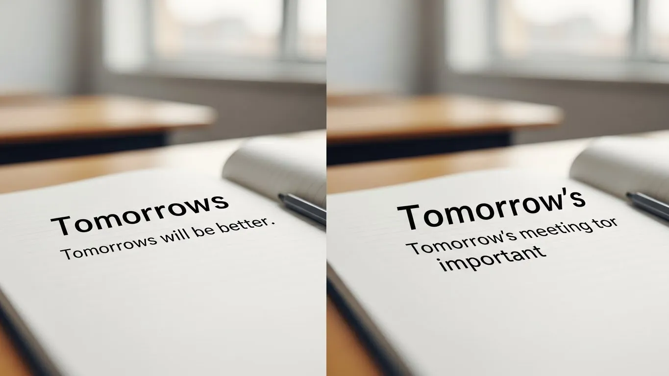 Tomorrows or Tomorrow’s