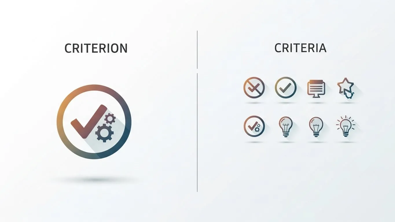 Criterion or Criteria