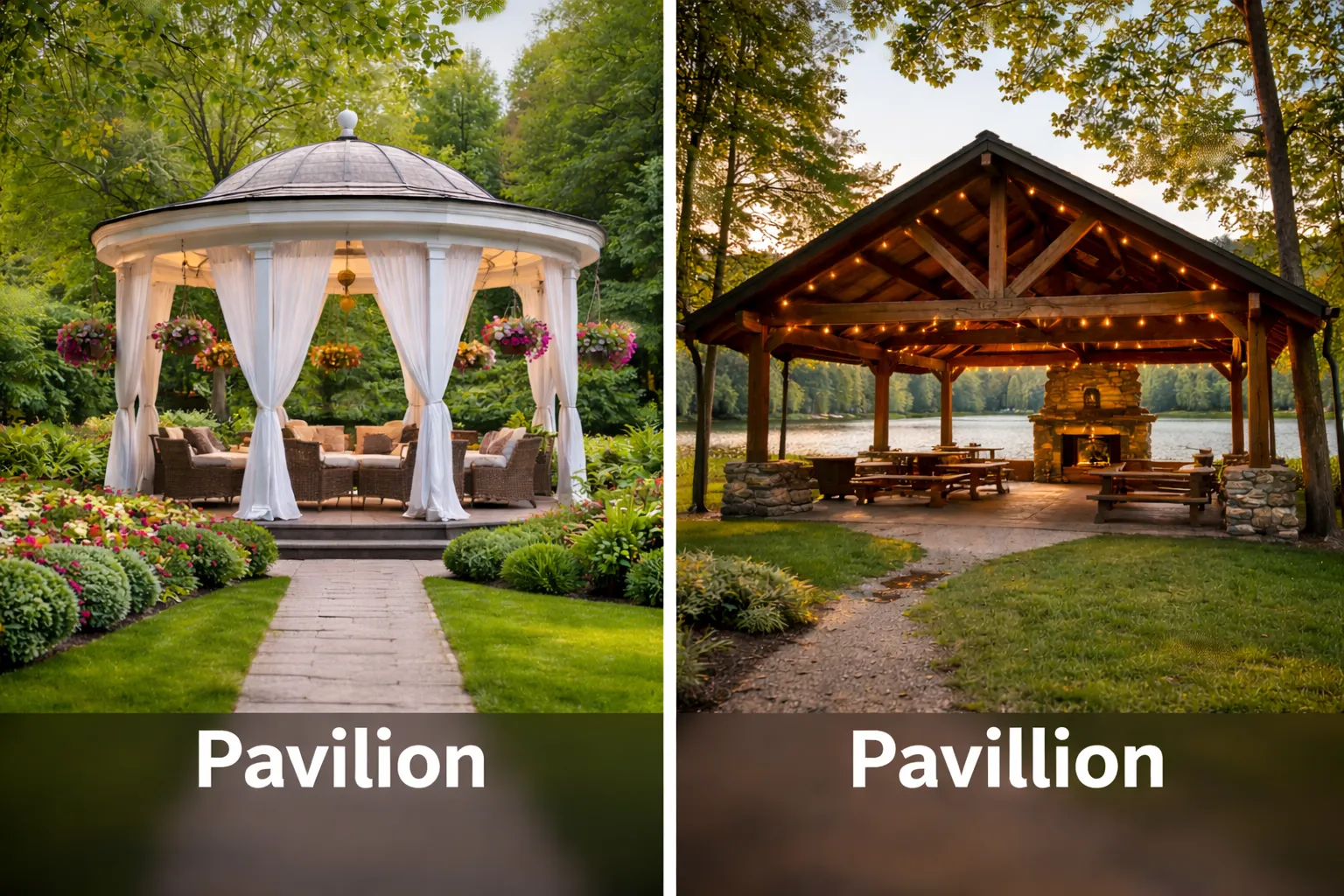 pavilion or pavillion