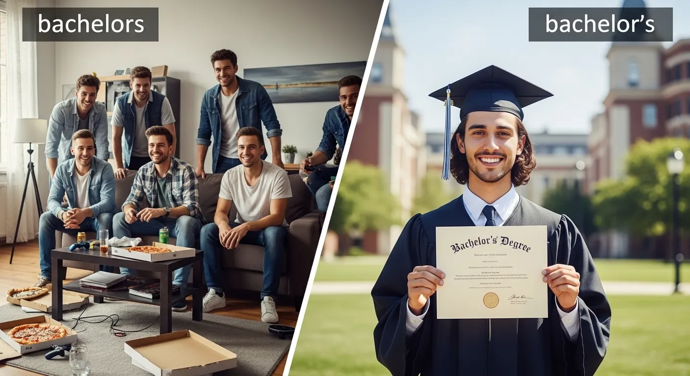 bachelors or bachelor's