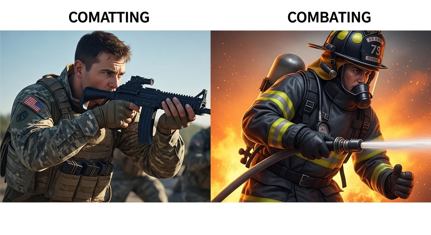 combatting or combating