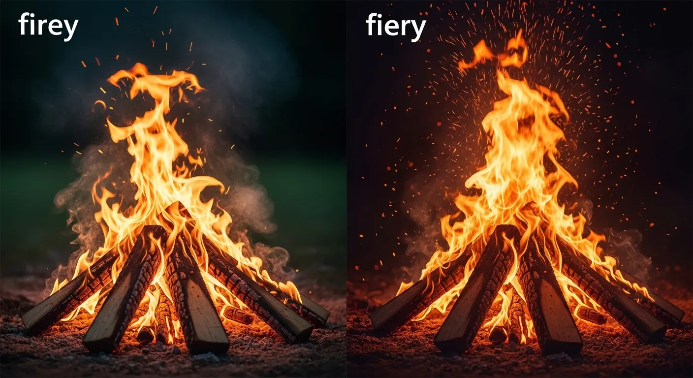 firey or fiery