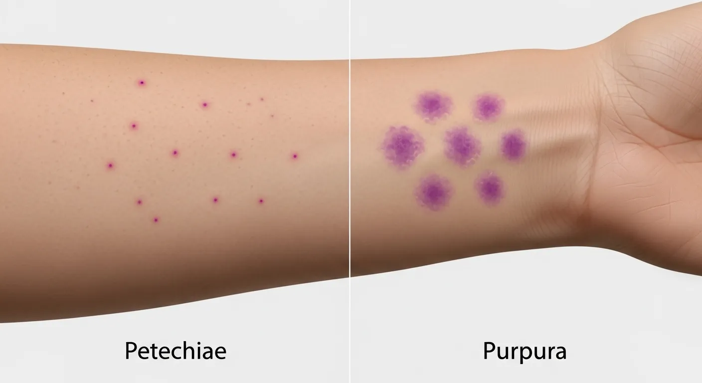 petechiae or purpura