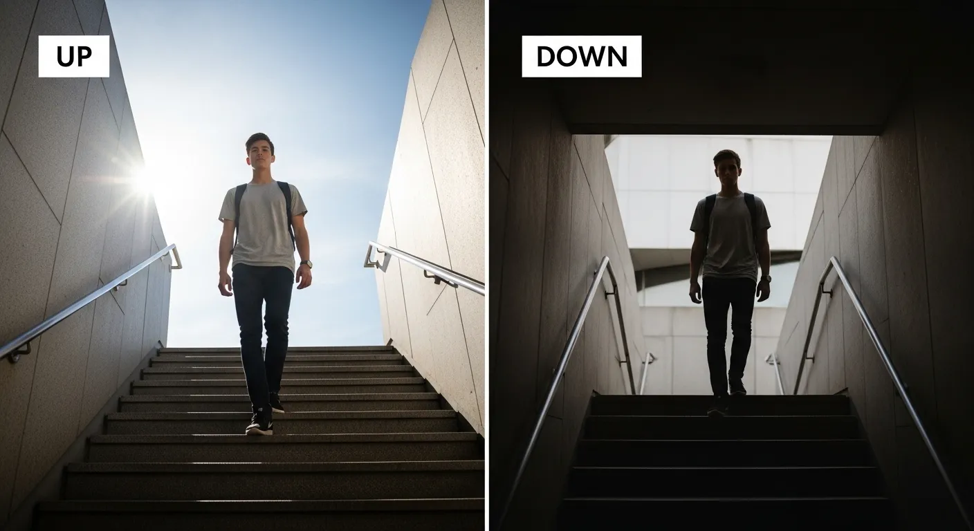 up or down